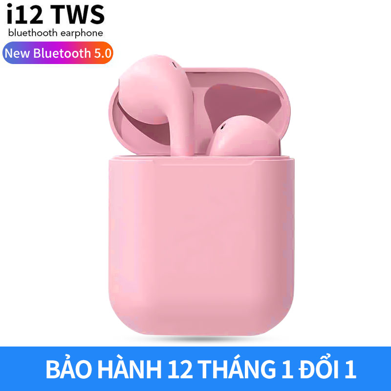 Tai nghe Bluetooth inpods i12 Bản Cao Cấp Chip 5.0 Bluetooth, Tai Nghe Bluetooth Không Dây I12s hay hơn i7s, Tai Nghe Bluetooth Nhét Tai, Tai nghe bluetooth pin trâu cho samsung/oppo/xiaomi/iphone