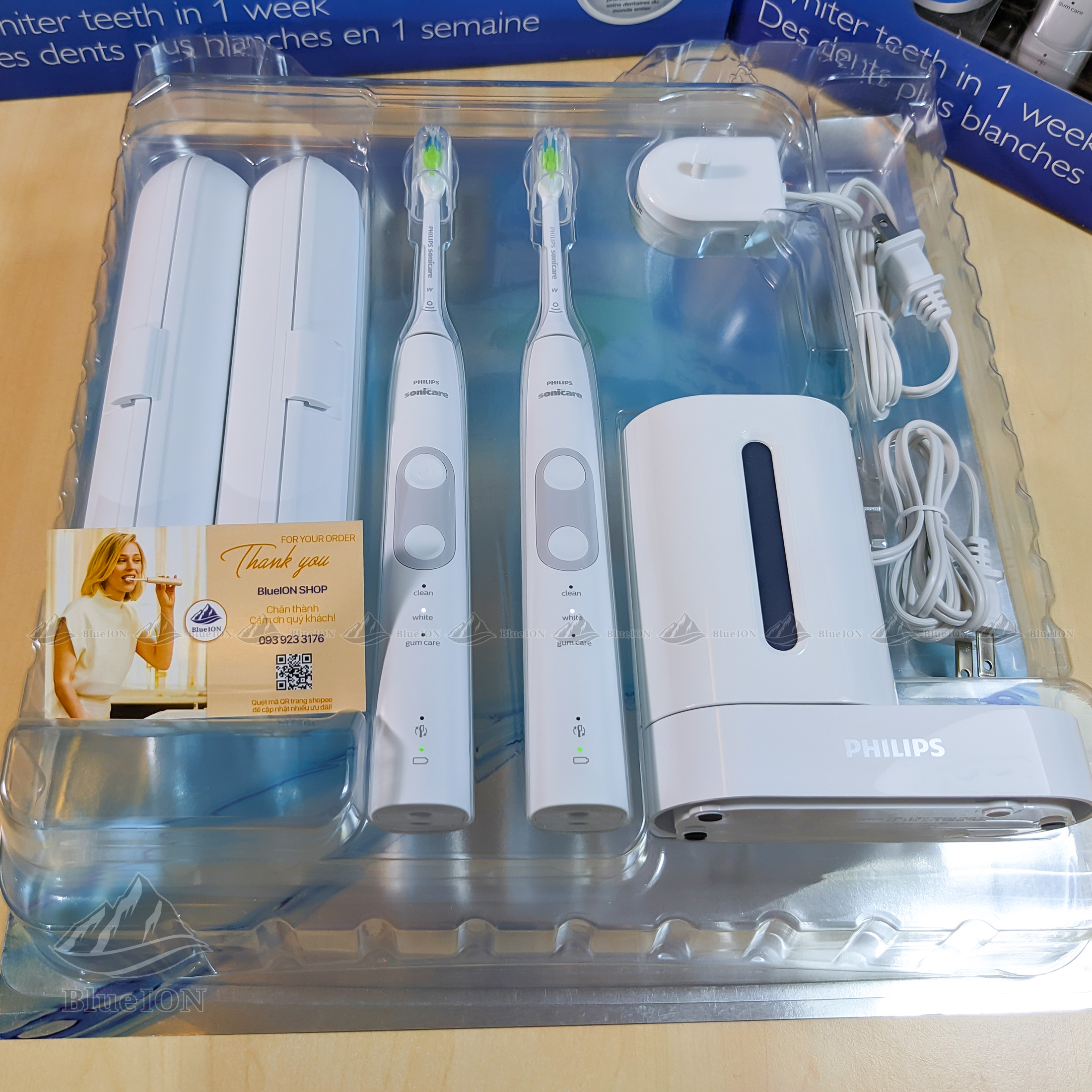 [Có tách lẻ] Bộ đôi Bàn chải điện Philips Sonicare ProtectiveClean 5100
