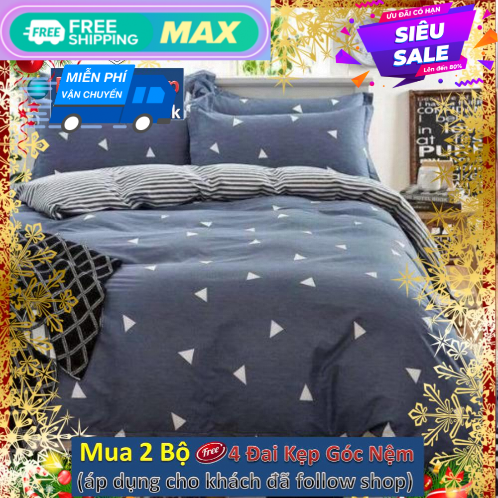 Bộ Ga gối Poly Kovico Tam giác 1m8x2m