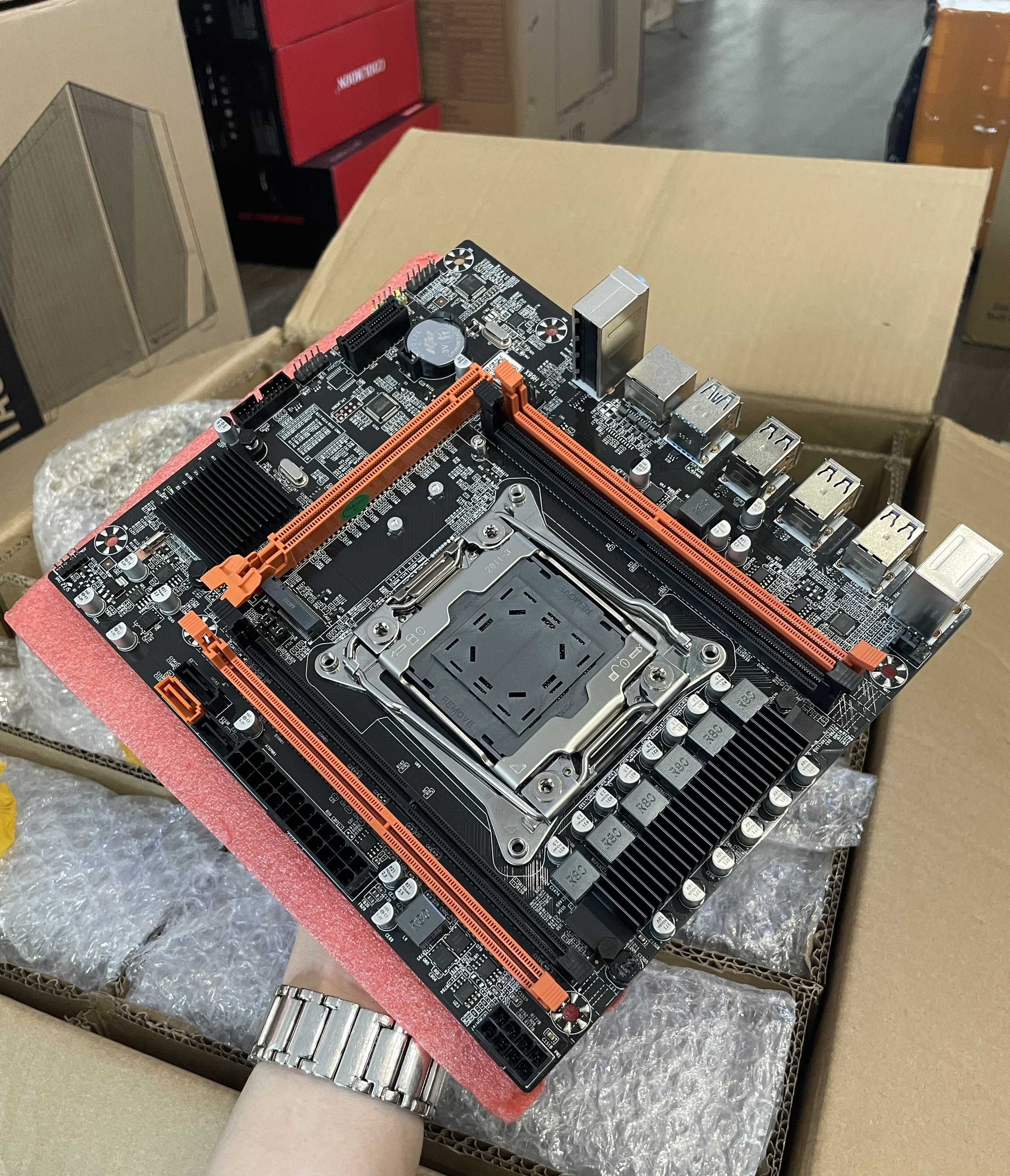Main X99H DDR3/ DDR4 ECC REG hỗ trợ Xeon E5 v3/v4