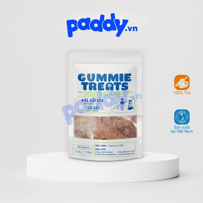 Bánh Thưởng Cho Chó Mèo Thịt Sấy Gummie Treats
