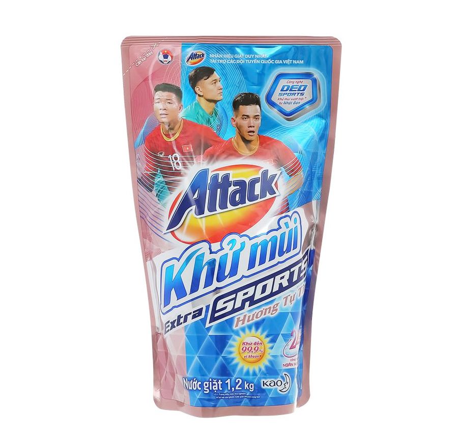 Nước giặt Attack khử mùi kháng khuẩn công nghệ Nhật