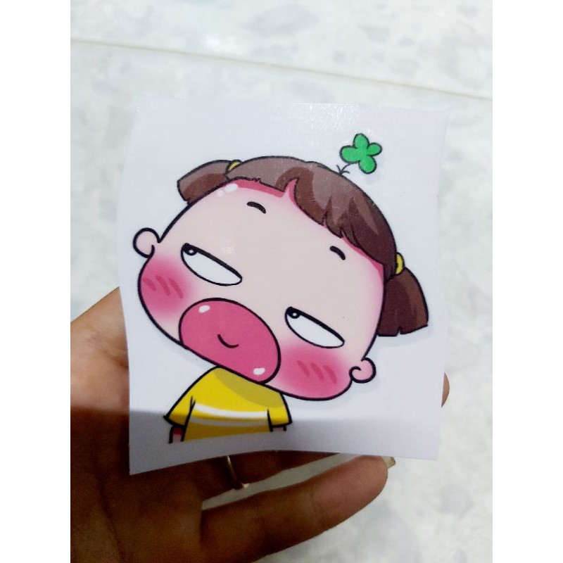 Combo 1 Tem Decal BST Quỳnh Aka 3 Dán Xe Nón, ĐT, Xe
