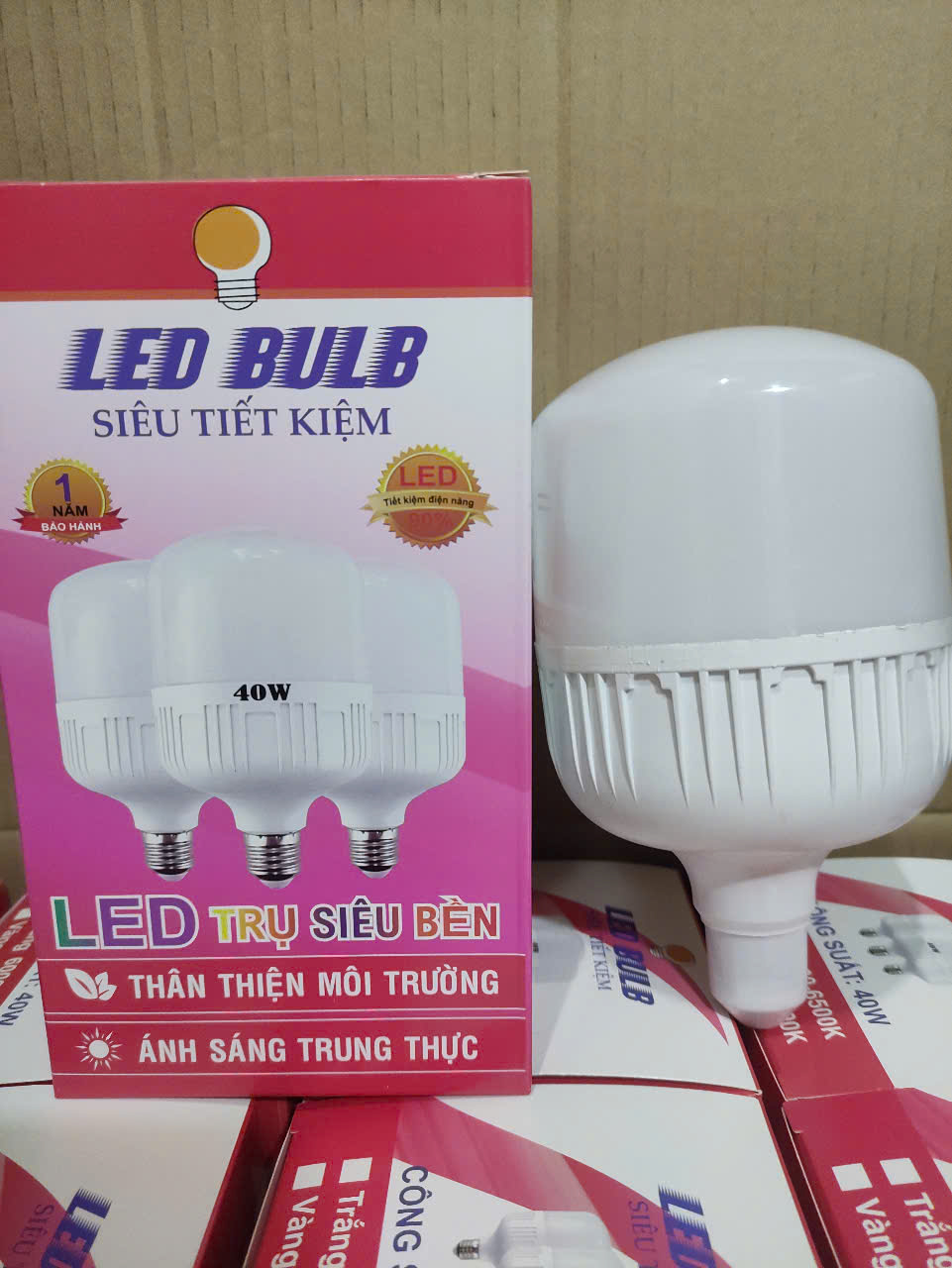 Bóng đèn led 40w ánh sáng trắng/ vàng 220V/50Hz