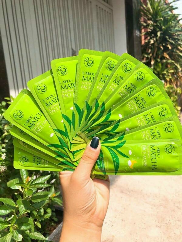 COMBO 15 MIÊNG MẶT NẠ TRÀ XANH MATCHA LAIKAU