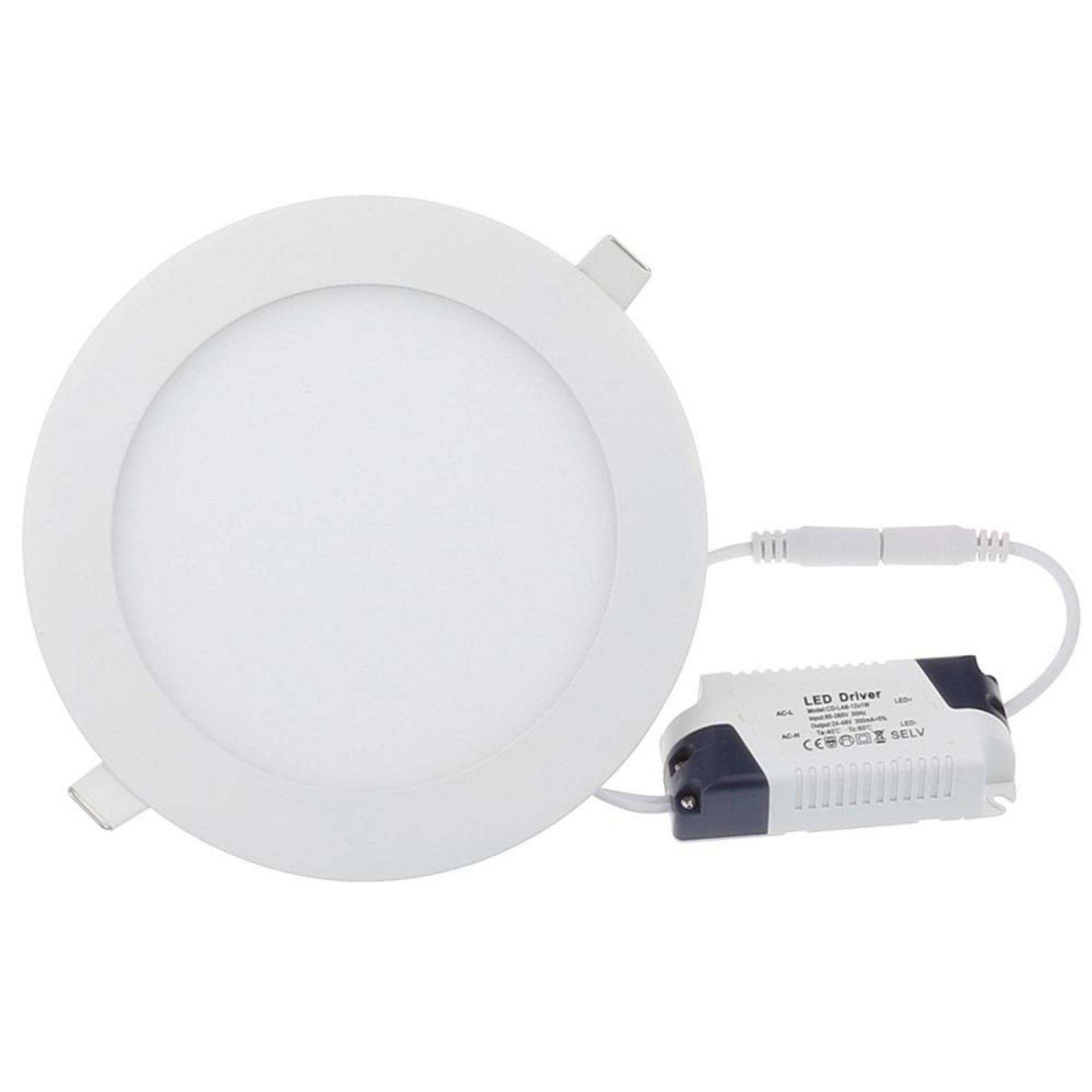 Bộ 10 đèn led âm trần 12w siêu mỏng- Bảo hành 12 tháng