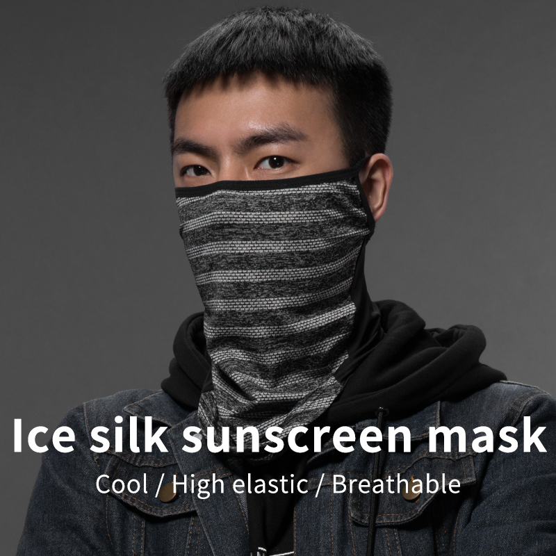 ROCKBROS Ice Silk Kem chống nắng đi xe đạp Mặt nạ nam Bandana Chạy bộ đi bộ Câu cá ra ngoài Khăn quàng thể thao Xe đạp Mặt nạ đào tạo xe đạp