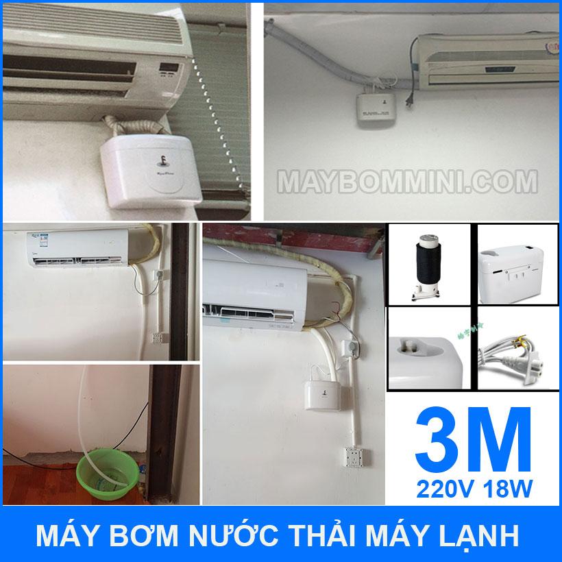 Máy bơm nước thải máy lạnh cao cấp Kingpump 220V 3M 30L