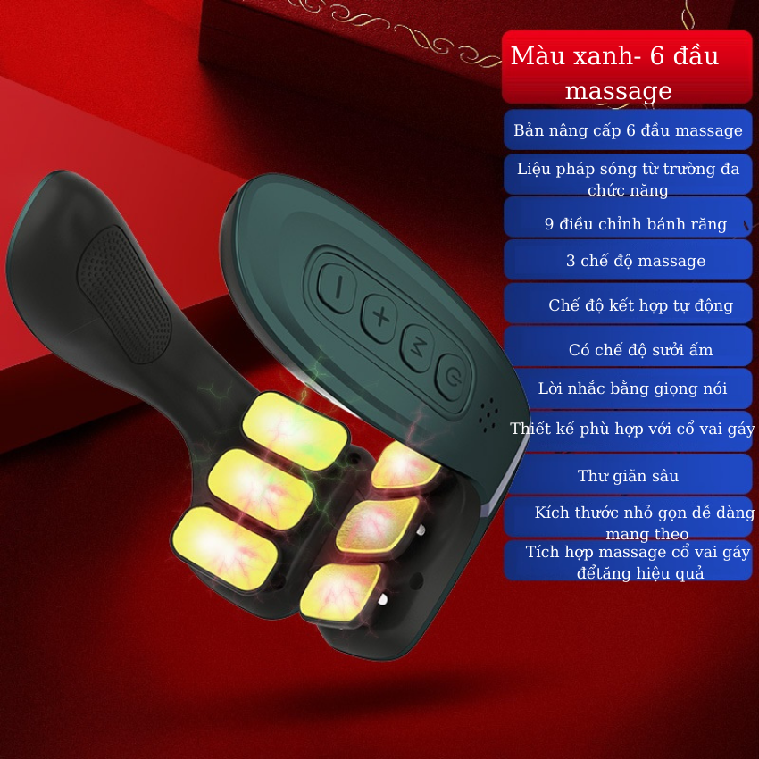 [SALE 12.12] MÁY MASSAGE CỔ VAI GÁY PL HAPPY HOME MS02, MÁY SỬ DỤNG CÔNG NGHỆ CHƯỜM NÓNG KẾT HỢP VỚI VẬT LÝ TRỊ LIỆU DÀNH CHO NGƯỜI BỊ ĐAU CỔ VAI GÁY DO NGỒI LÀM VIỆC LÂU, NẰM SAI TƯ THẾ, NGƯỜI MẮC BỆNH THOÁI HÓA,...