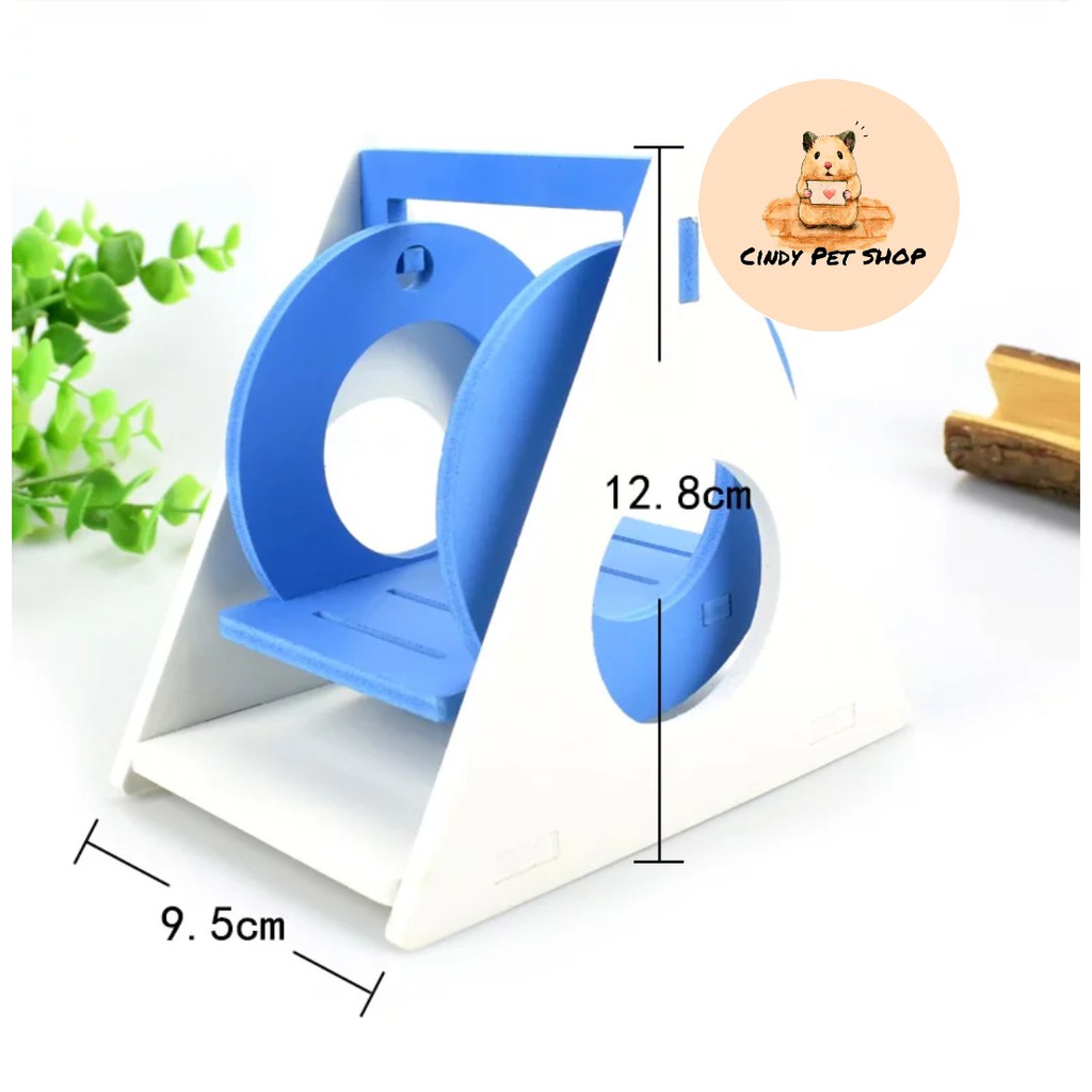 Xích Đu Gỗ Màu Đồ Chơi Cho Hamster