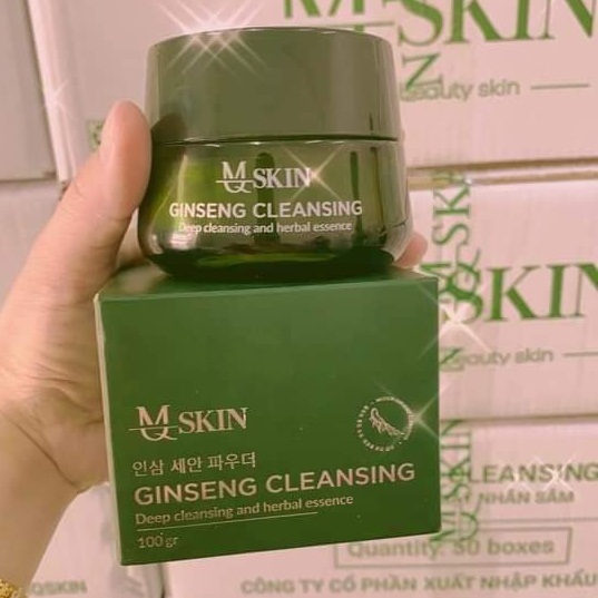 [Hoàn Tiền 8%]Bột Rửa Mặt Nhân Sâm MQ Skin Mẫu Mới 2021