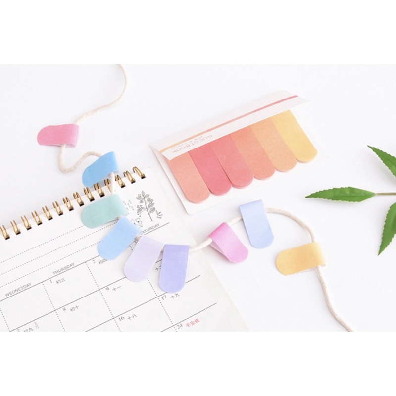 Giấy Ghi Chú Note Nhiều Màu Trơn Đơn Giản