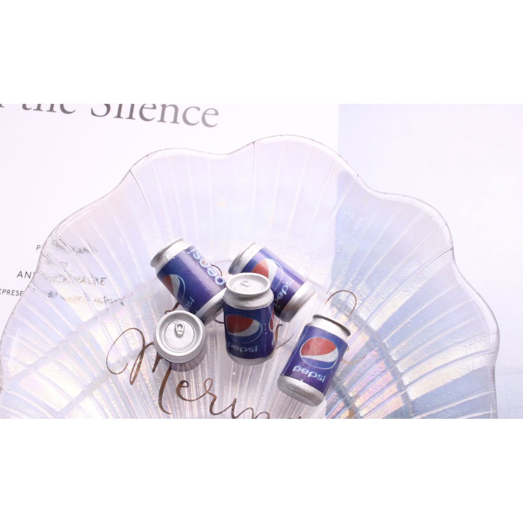 Charm (C60) slime/ Dụng Cụ Charm Trang Trí [Ko Keo & Nút] Lon Nước Ngọt (1.3x2.2 cm)