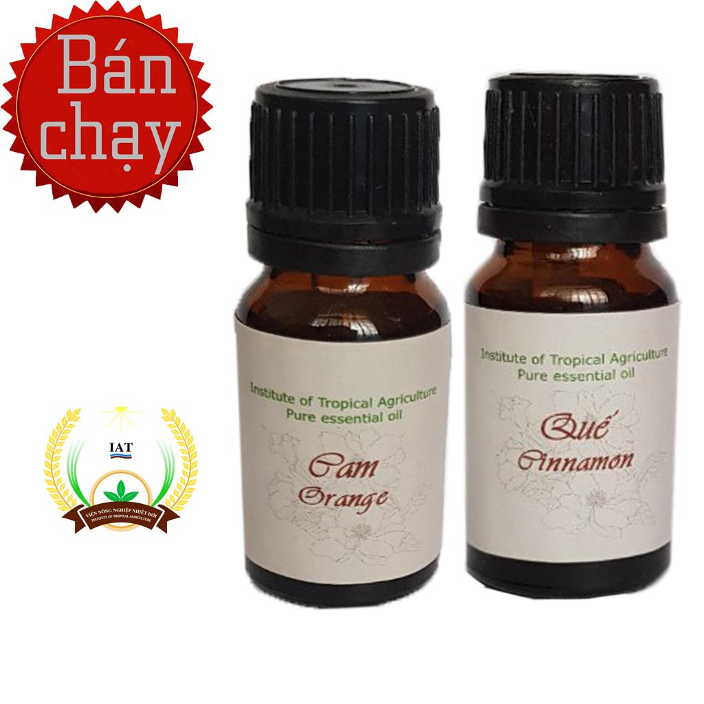 2 chai tinh dầu cam và quế thơm phòng 10ml Viện nông nghiệp nhiệt đới (Hàng chính hãng)