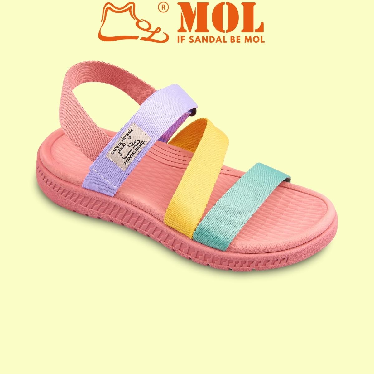Giày sandal nữ hiệu MOL MS2 thích hợp đi học đi làm