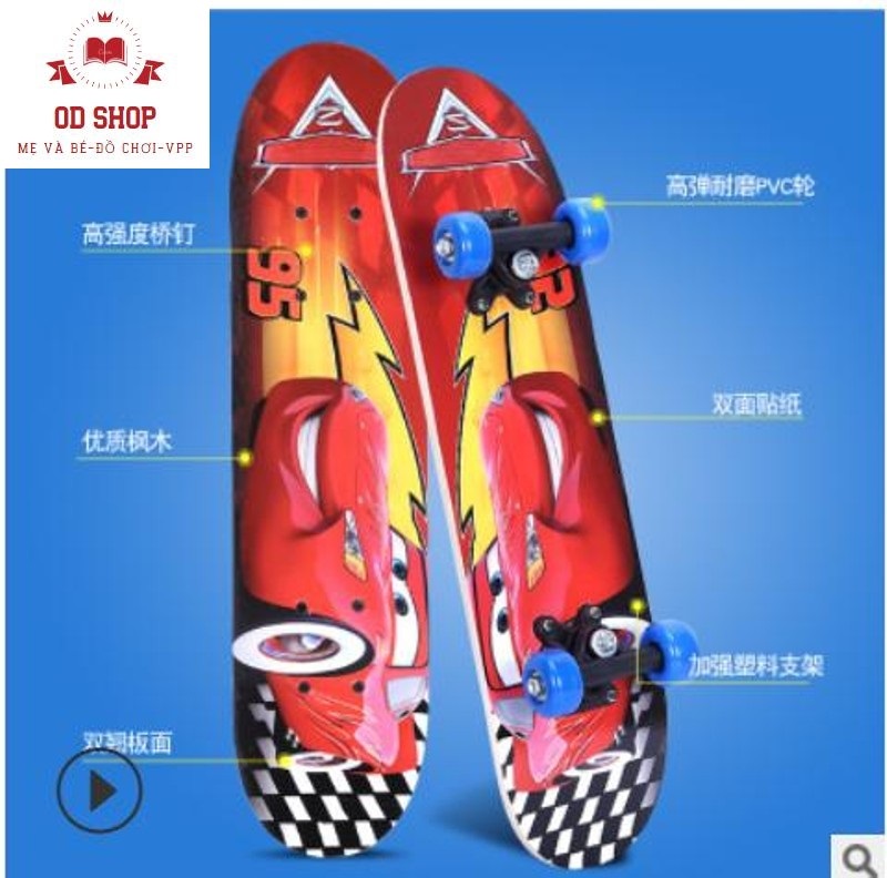 Giá bán Ván trượt Skateboard , VÁN TRƯỢT-VÁN TRƯỢT THỂ THAO-VÁN TRƯỢT 60x15x10 Ván trượt skateboard trẻ em họa tiết hoạt hình đáng yêu cho bé trai và bé gái - thiết kế đúng tiêu chuẩn thi đấu , an toàn chắc chắn độ bền cao, Ván trượt,