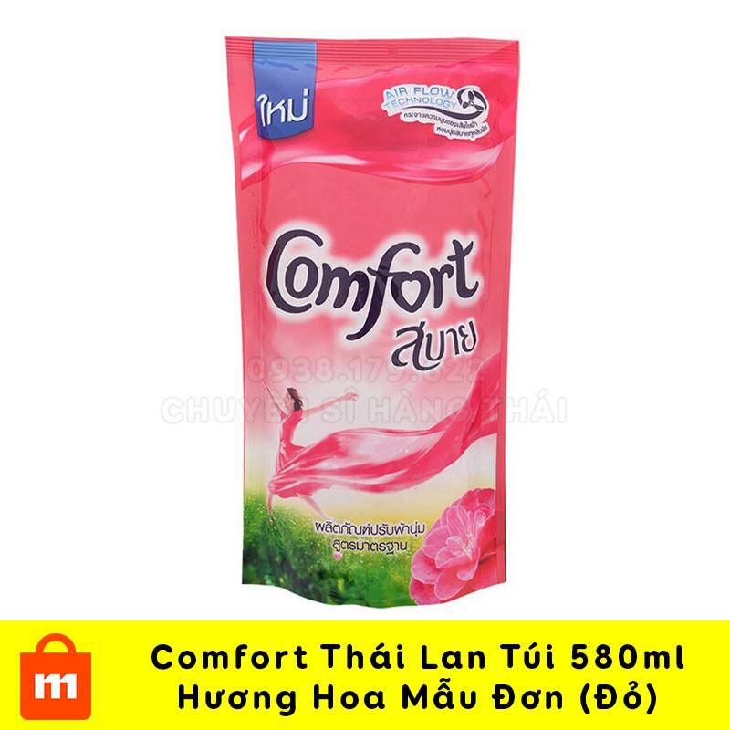 [HCM]COMBO 3 BỊCH] XẢ COMFORT 580ML [MÀU ĐỎ] THÁI LAN