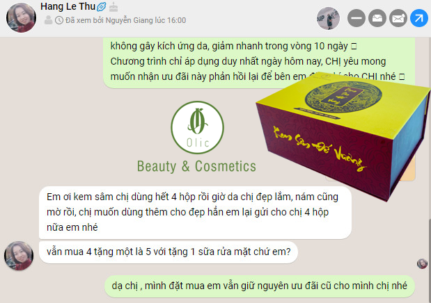 SÂM ĐẾ VƯƠNG OLIC (MỸ PHẨM CHÍNH HÃNG)