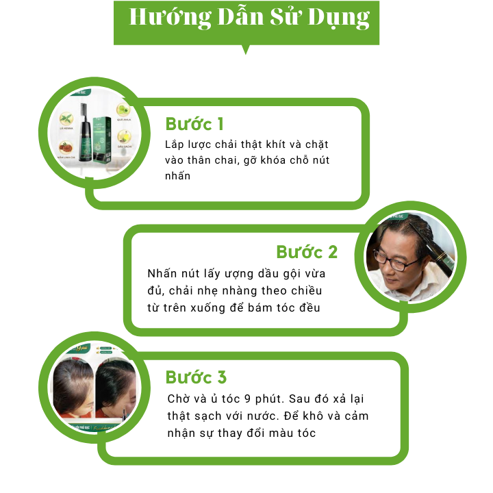 Dầu gội phủ bạc Laco - Dầu gội đen tóc thảo dược Laco 200ml