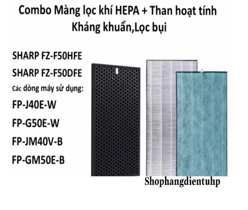 Combo Màng Sharp FP-J40E-W, FP-G50E-W, FP-JM40EV-B, FP-GM50E-B