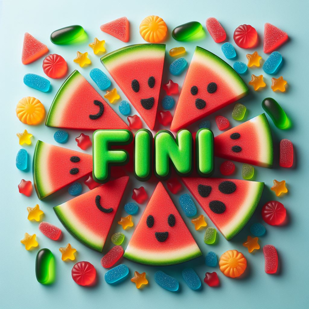 Kẹo dẻo Fini Watermelon Slices 90g vị Dưa Hấu