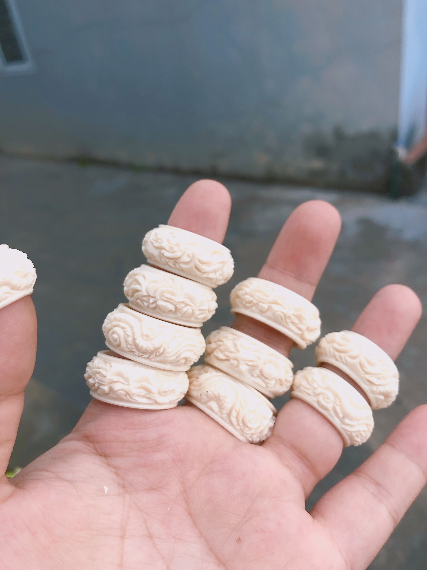 Nhẫn mỹ nghệ trạm khắc rồng tinh xảo