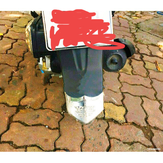 Ốp inox dè trước + dè sau (bọc mõm - đuôi) airblade 2014-2020