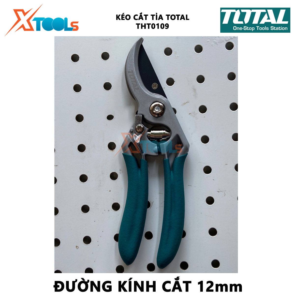 Kéo cắt tỉa cành cây TOTAL THT0109 | Kéo cắt tỉa cây Đường kính cắt tối đa: 12mm Size: 8" dùng để cắt tỉa cây, tạo hình khối cho tán cây [CHÍNH HÃNG][XTOOLs]