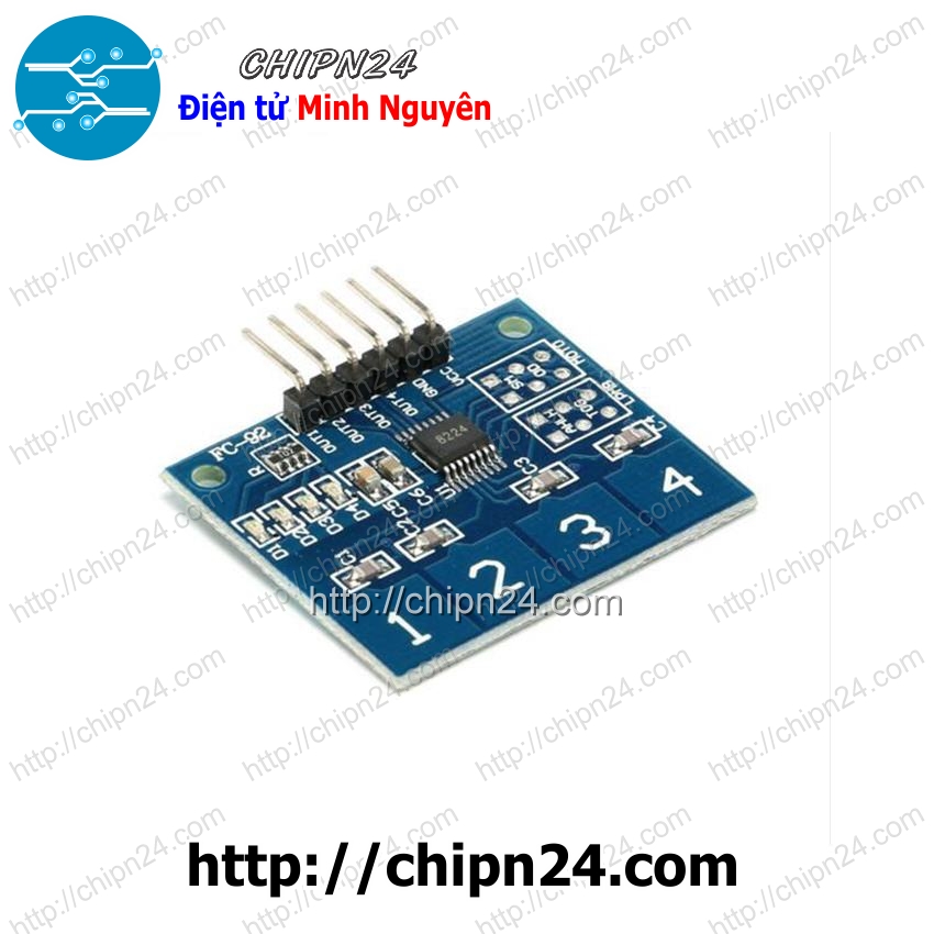 Module ttp224 bàn phím cảm ứng 4 chạm điện dung