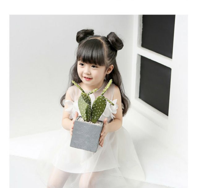 Tóc giả búi ☺FREESHIP☺ Tóc giả búi rối mini cho bé