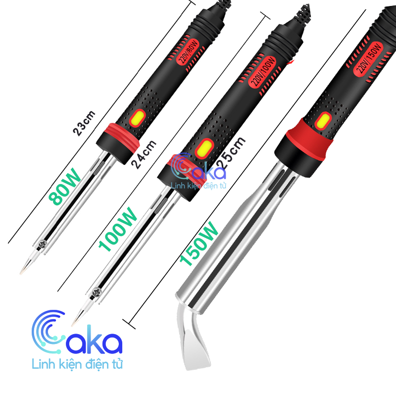 Mỏ hàn 80W 100W 150W loại tốt có đèn báo