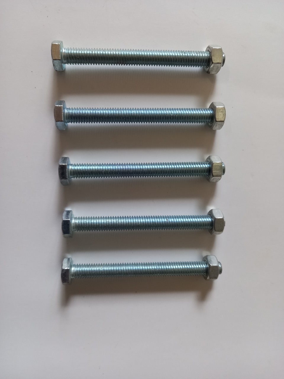 Bu lông (bulong), ốc mạ, ốc bu lông sắt mạ M6 nhiều kích cỡ ( set 10 cái)