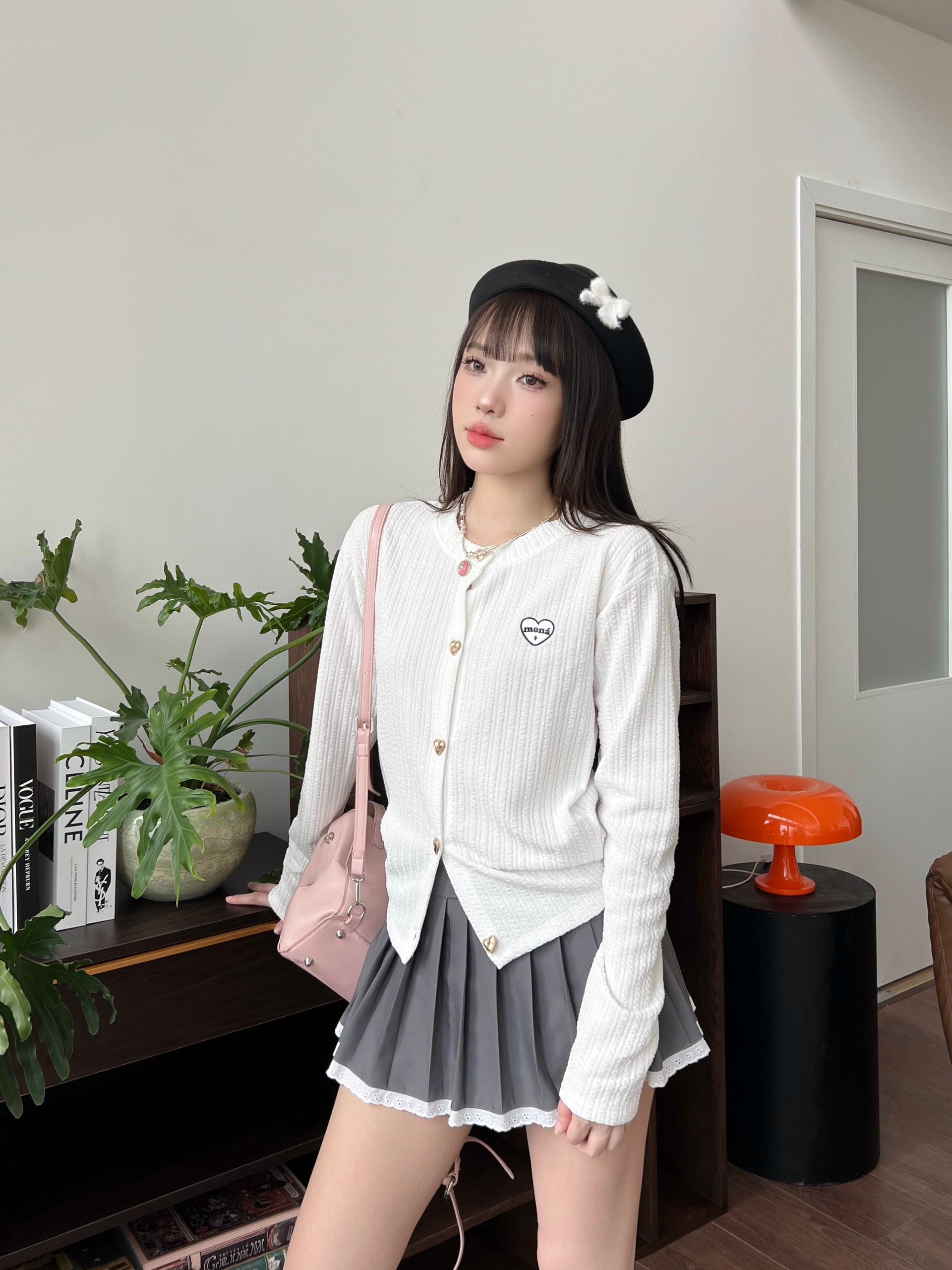 [VOUCHER 12%/149K] Áo khoác cardigan thun gân len MONÁ - WINDY