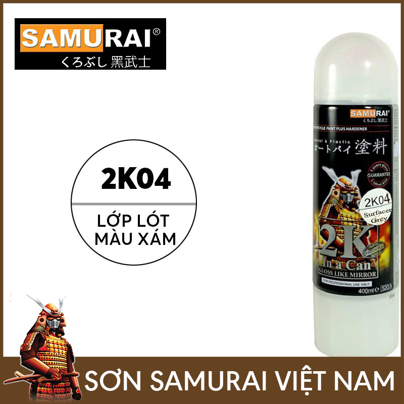 Sơn samurai 2k04- Chai sơn lót 2k04 sơn xịt samurai