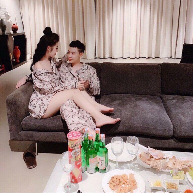 Bộ ngủ Pijama ggucci vải cao cấp