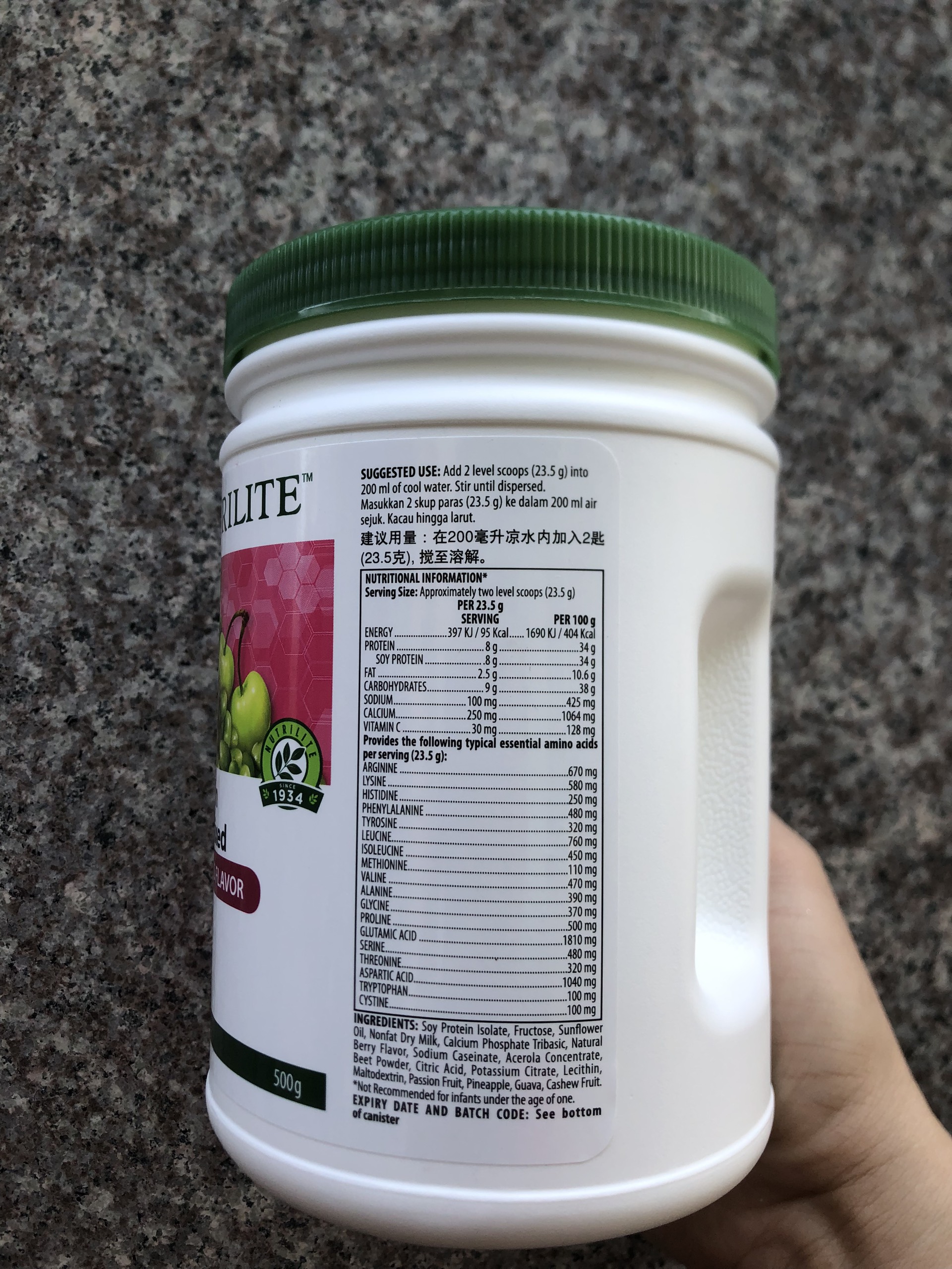 (700k) Bột Đạm Protein Thực Vật Vị Dâu Away (500g)