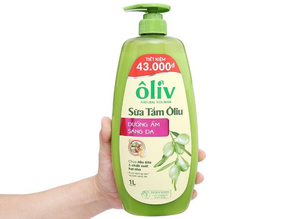 Sữa Tắm Ô liu Dưỡng Ẩm Sáng Da 1L