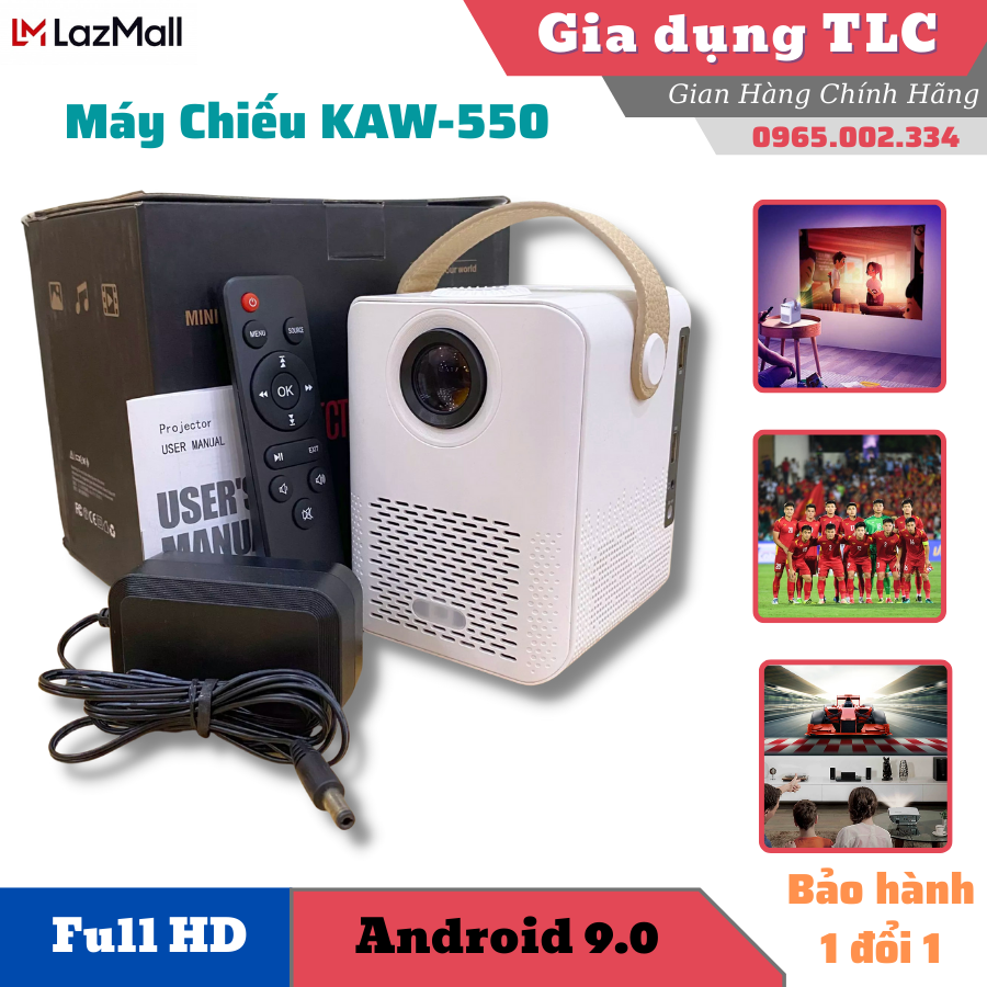 Máy chiếu tốt, máy chiếu mini giá rẻ, máy chiếu beecube, máy chiếu, máy chiếu mini KAW-K550, Kết nối điện thoại máy tính, kết nối wifi, thay thế 1 chiếc Smart TV, Độ phân giải 1080 cho chất lượng hình ảnh tuyệt vời
