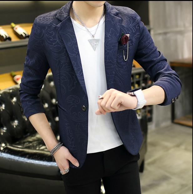 Áo vest nam HOA VĂN body (XANH ) VN18