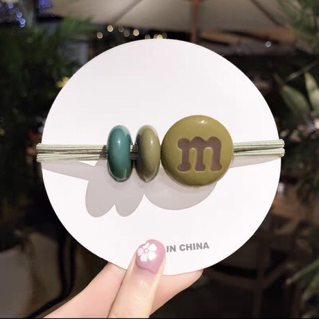 Dây buộc tóc kẹo M&M dễ thương