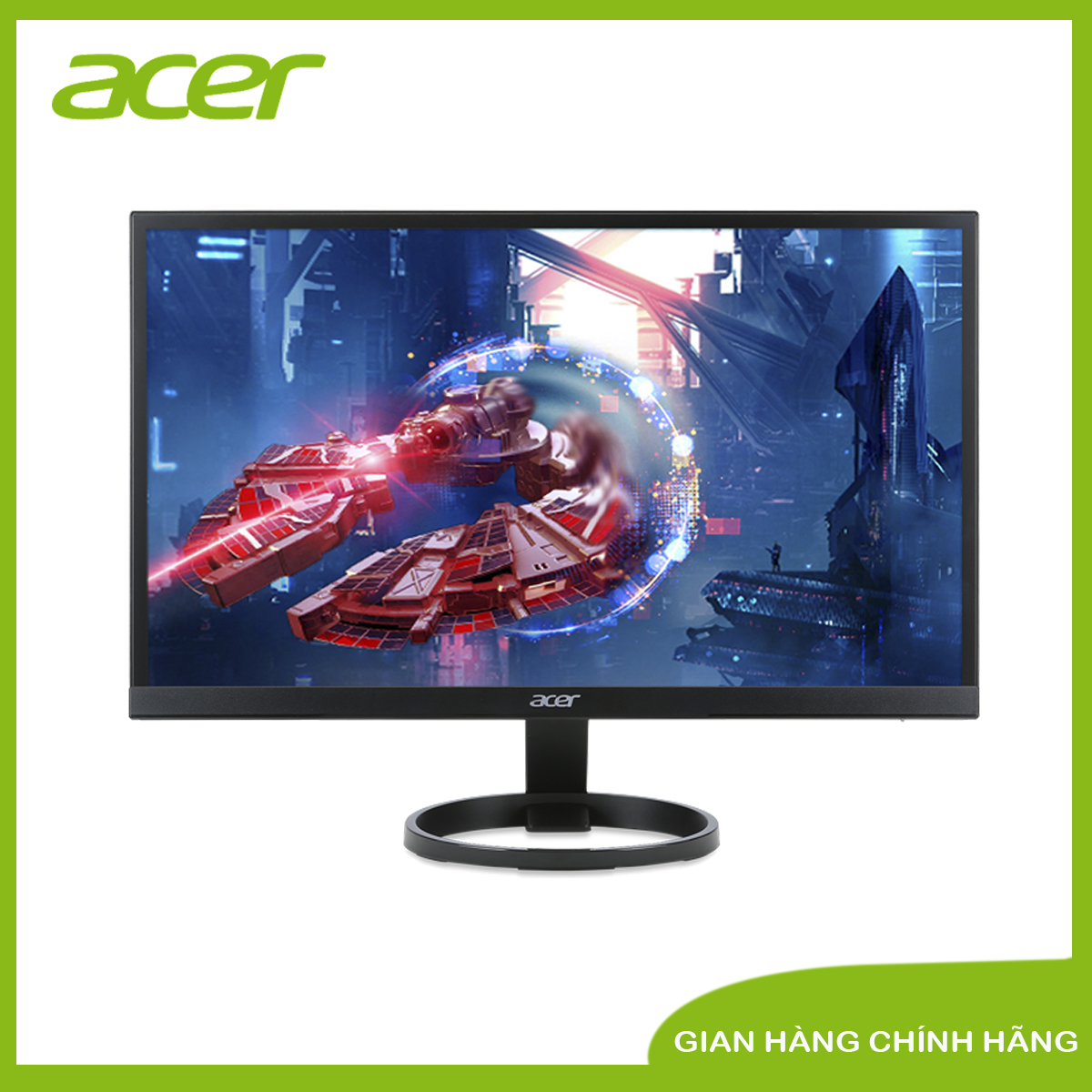 Màn hình máy tính Acer R241Y 23.8"FHD, IPS, 75Hz, Freesync, 1ms, 250nits, 178°, 100M:1, 1xV/1xH/Audio out, 3Y WTY-UM.QR1SS.B01