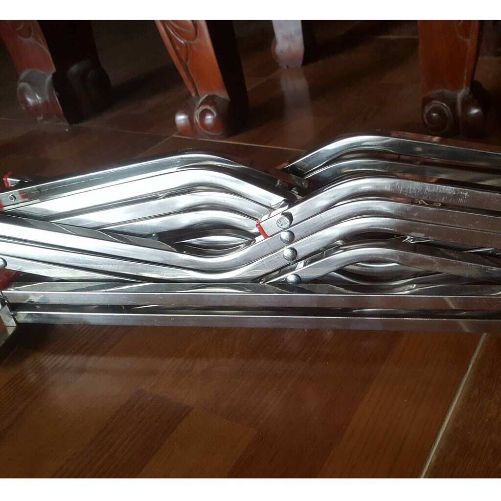 Khung màn inox xếp gọn m8 2m