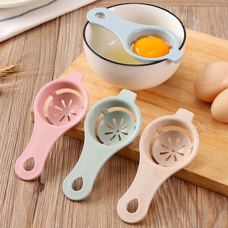Set 3 Dụng Cụ Tách Lòng Đỏ Trứng Gà chất liệu sợi tre