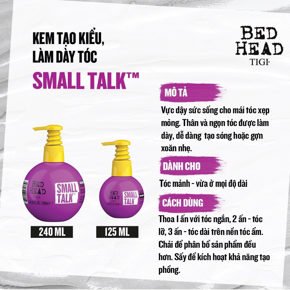 Tigi Bed Head Small Talk Curling Styling Gel 240ml