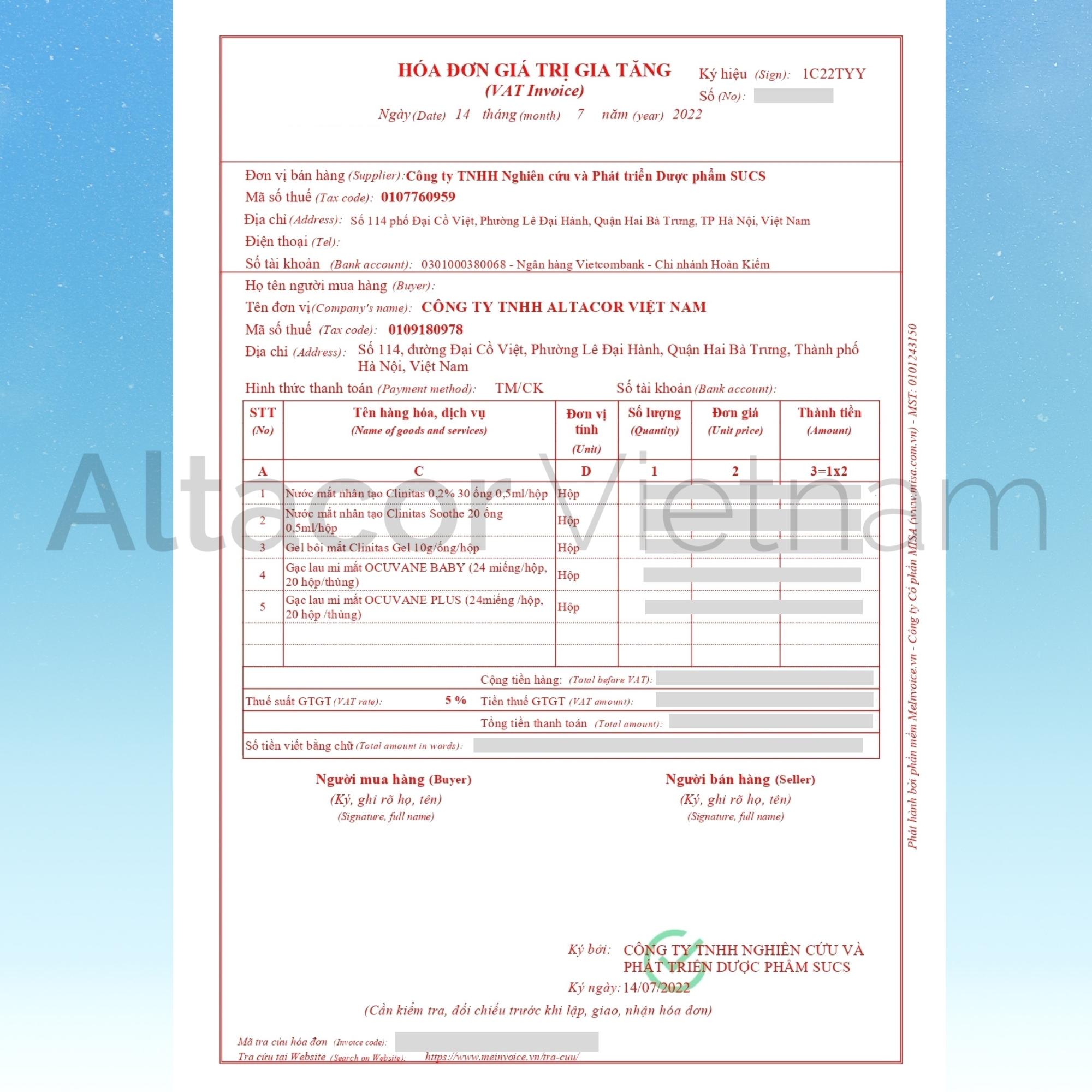 Clinitas 0,2% - Nước nhỏ mắt nhân tạo CLINITAS 0.2%