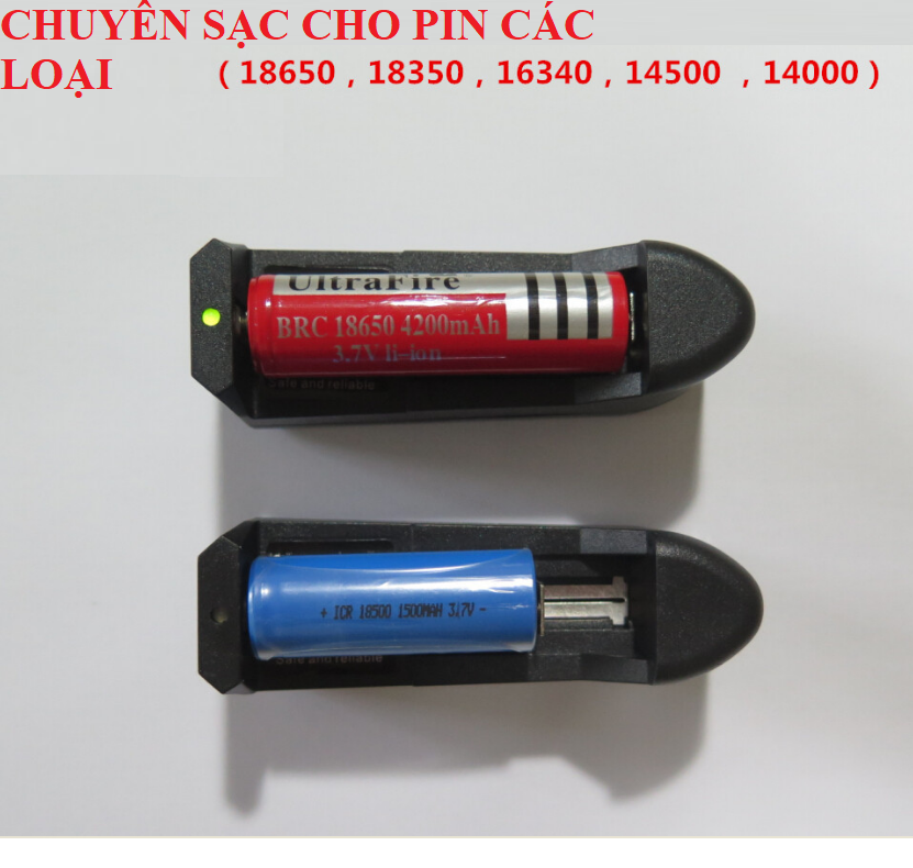 Bộ sạc pin 3.7v 18650 cho 1 viên
