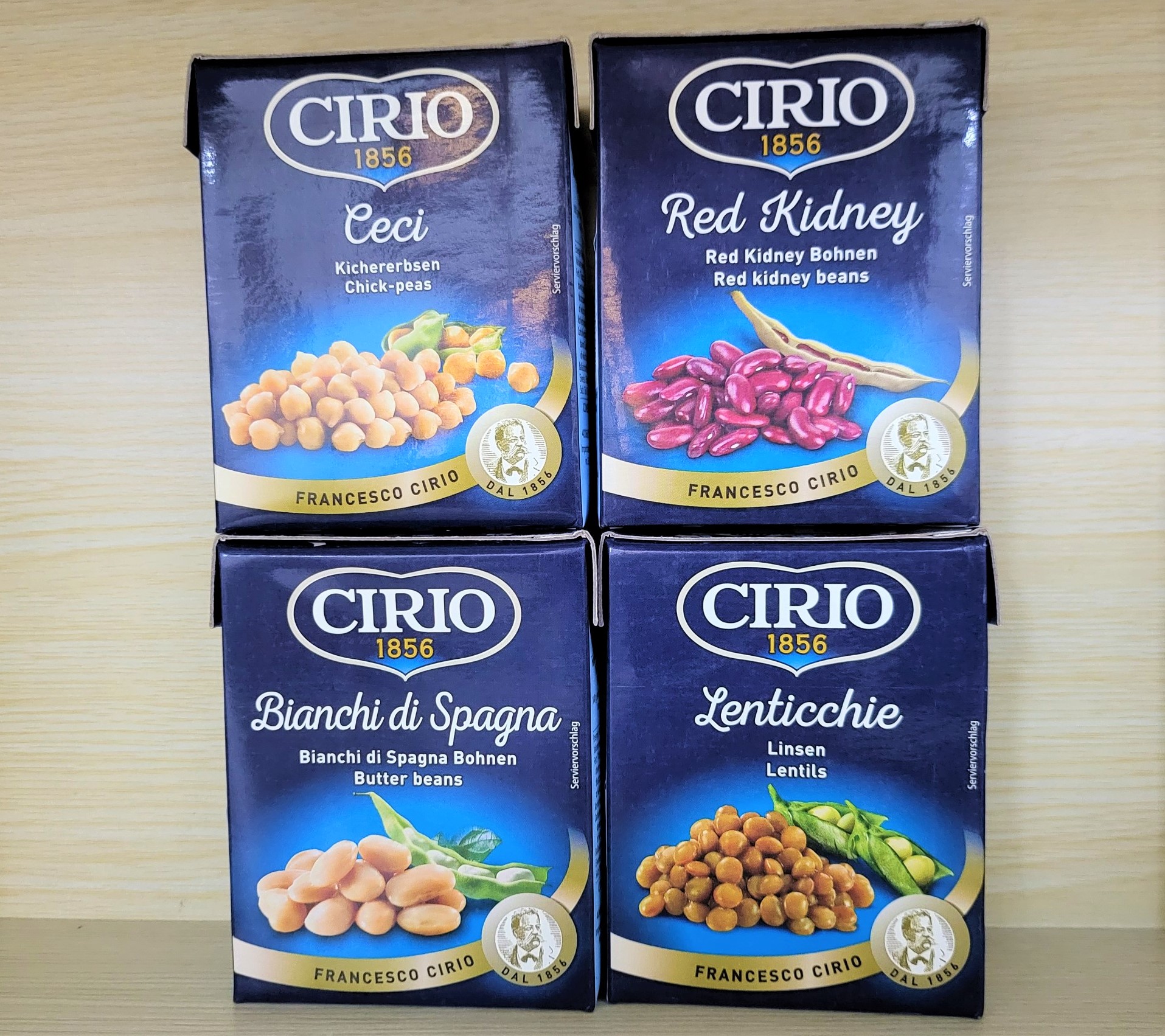 CIRIO (hộp giấy 380g) ĐẬU GÀ CECI (đậu răng ngựa) Chick Peas – Garbanzo