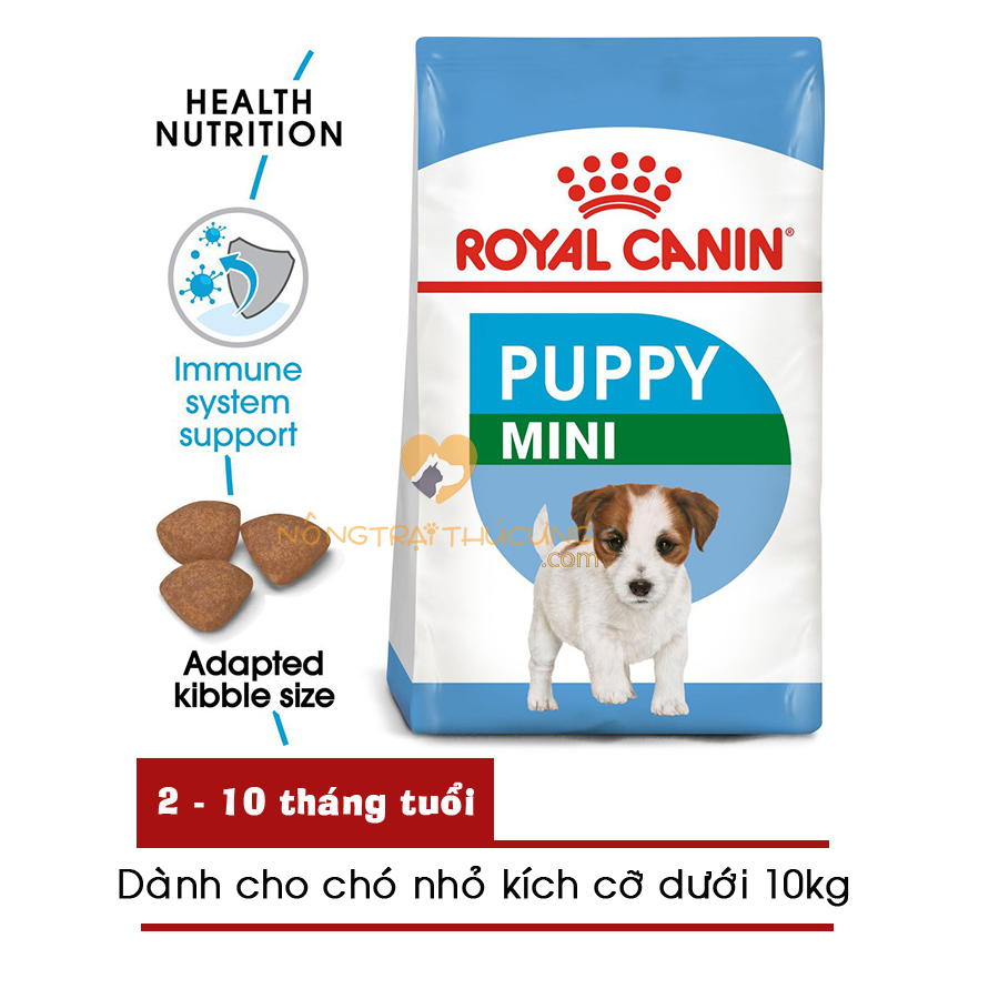 Thức ăn hạt cho chó con Royal Canin MINI PUPPY (800gr 2kg 8kg) - [Nông Trại Thú Cưng]