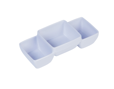 Chén Nước Chấm 3 Ngăn Nhựa Melamine Cao Cấp ( C107)