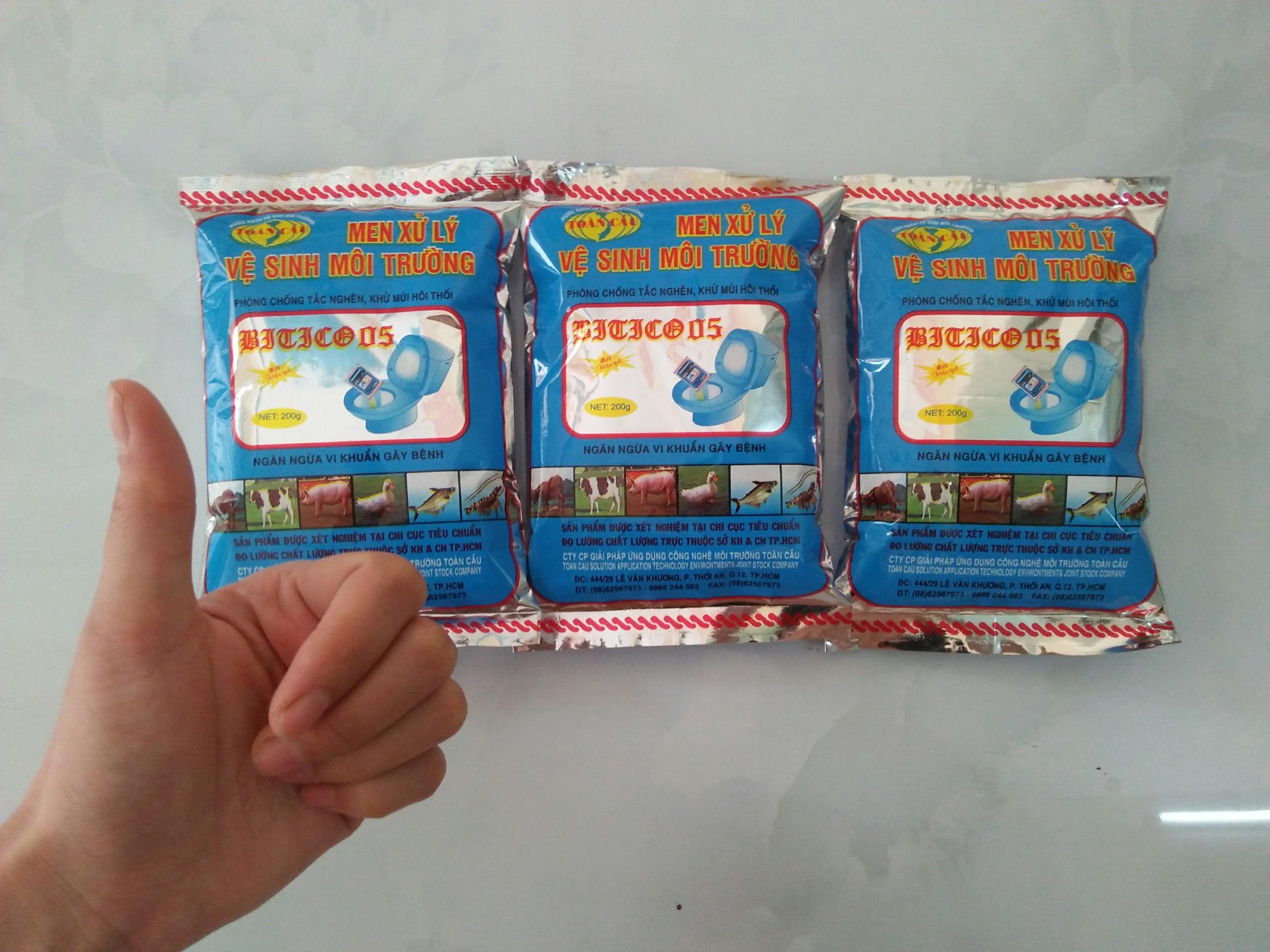 (LOẠI TỐT) Men Vi Sinh Xử Lý Bể Phốt, khử mùi hôi thối chuồng trại gia súc, gia cầm hiệu quả